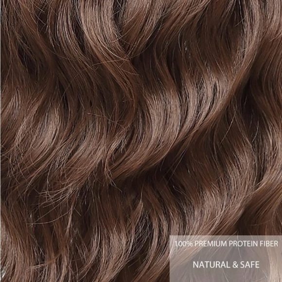 Long Brown Wavy Wigs for Women 26 inch Curly Middle Part Wig(26'' Light Brown) - Picture 6 of 7